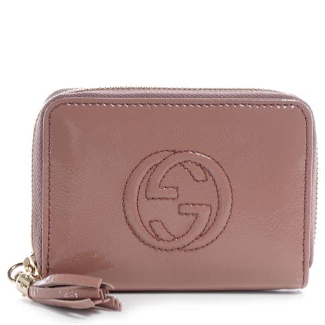 purple gucci wallet|Gucci soho wallet pink.